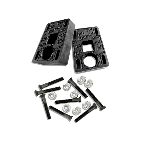 Подкладки для скейтборда Slappy Big Blocks Black 3/4" с винтами